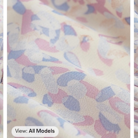 Express smocked waist tiered ruffle mini dress NWT - Picture 9 of 11